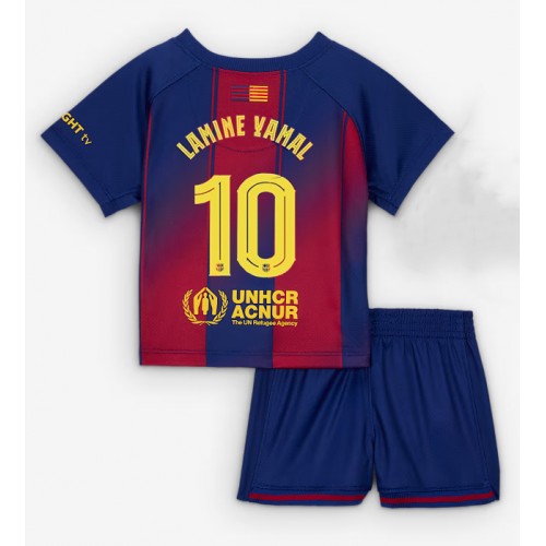Barcelona Lamine Yamal #10 Replica Home Stadium Kit for Kids 2025-26 Short Sleeve (+ pants) Barcelona Lamine Yamal #10 Replica Home Stadium Kit for Kids 2025-26 Short Sleeve (+ pants)